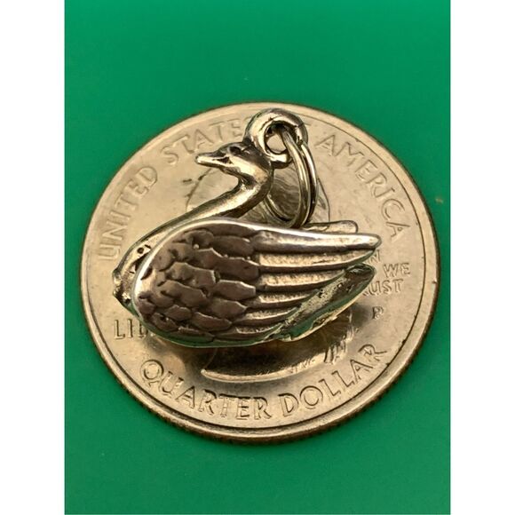 Partridge in a Pear Tree Swan Sterling Silver Jewelry Charm #song #Christmas - Picture 3 of 3